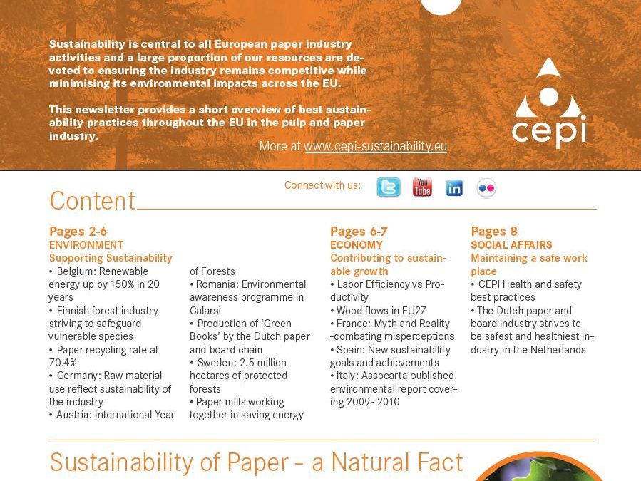 CEPI Sustainability newsletter Issue #5
