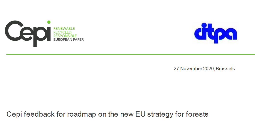 Cepi feedback for roadmap on the new EU strategy for forests